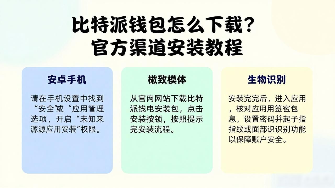 比特派钱包怎么下载？官方渠道安装教程