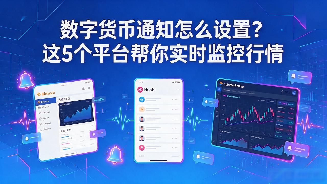 数字货币通知怎么设置？这5个平台帮你实时监控行情