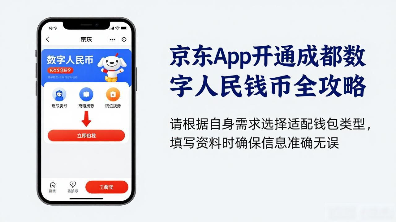 京东App开通成都数字人民币钱包全攻略