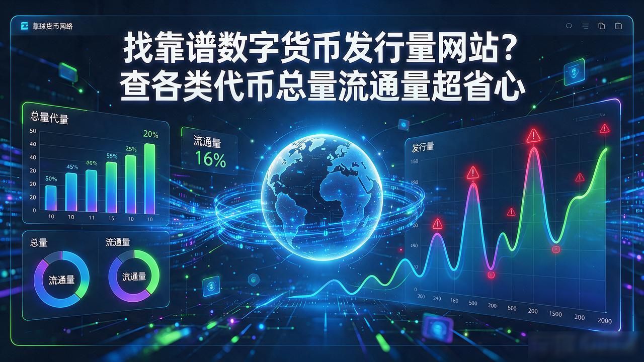 找靠谱数字货币发行量网站？查各类代币总量流通量超省心