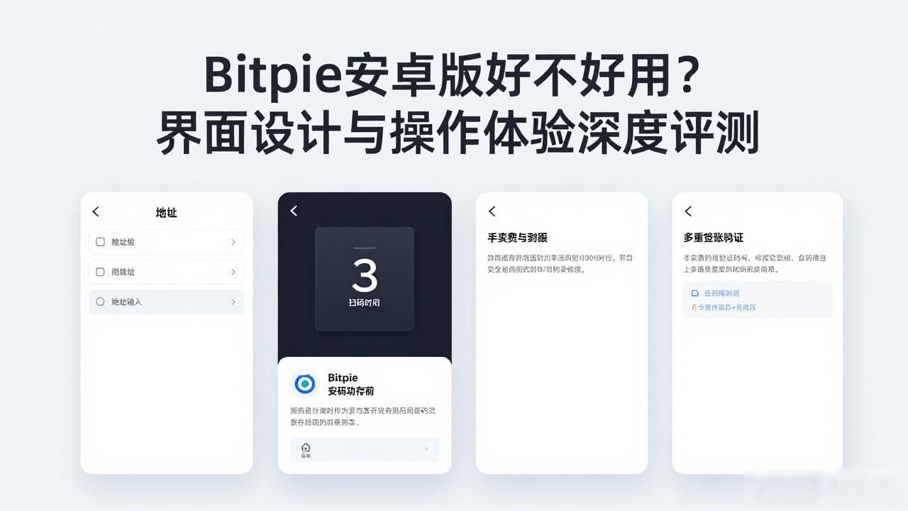 Bitpie安卓版好不好用？界面设计与操作体验深度评测