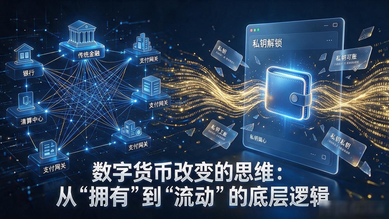 数字货币改变的思维：从“拥有”到“流动”的底层逻辑