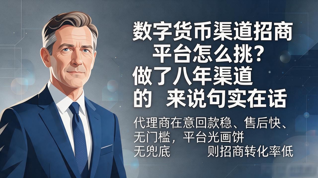 数字货币渠道招商平台怎么挑？做了八年渠道的来说句实在话