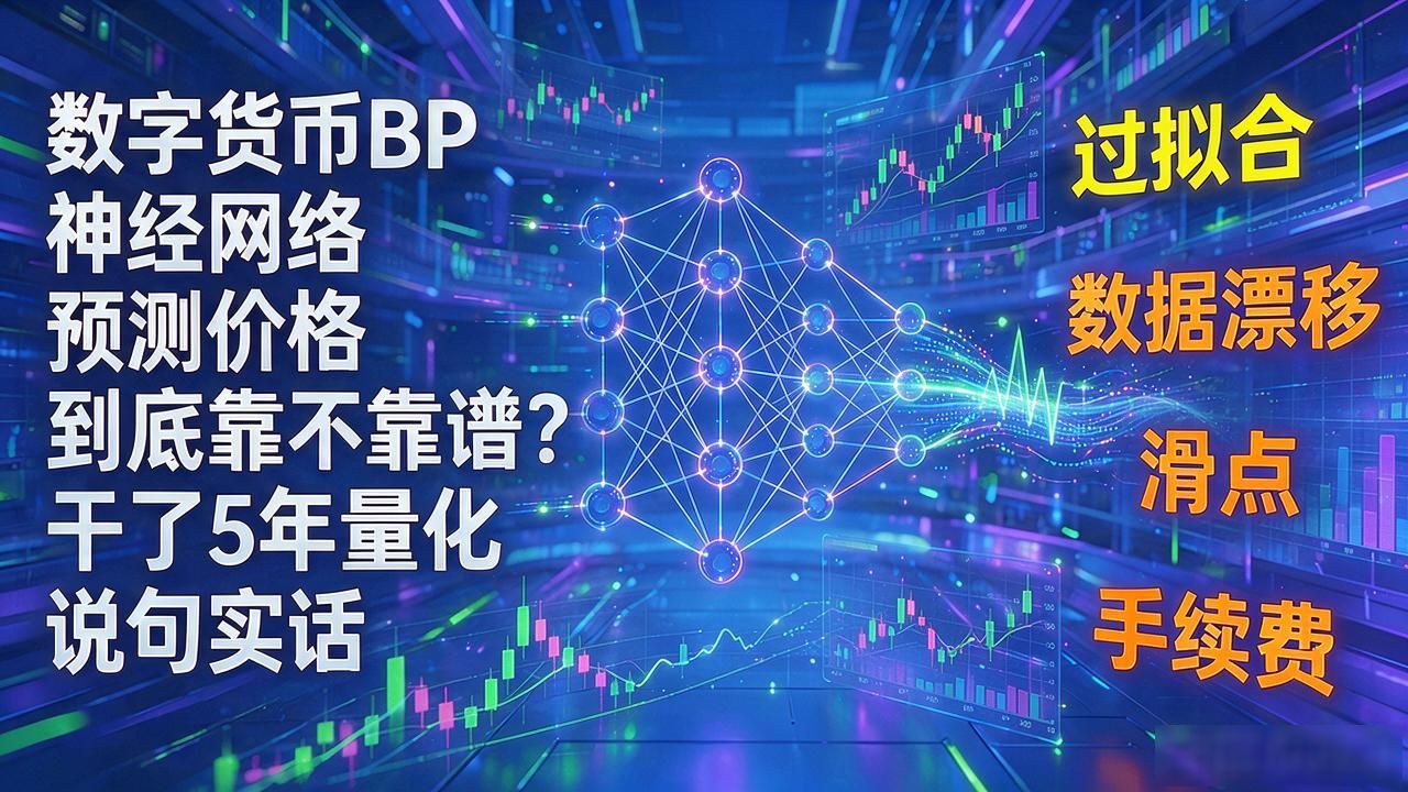 数字货币BP神经网络预测价格到底靠不靠谱？干了5年量化说句实话