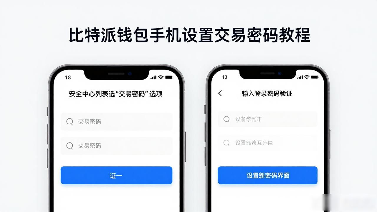 比特派钱包手机设置交易密码教程