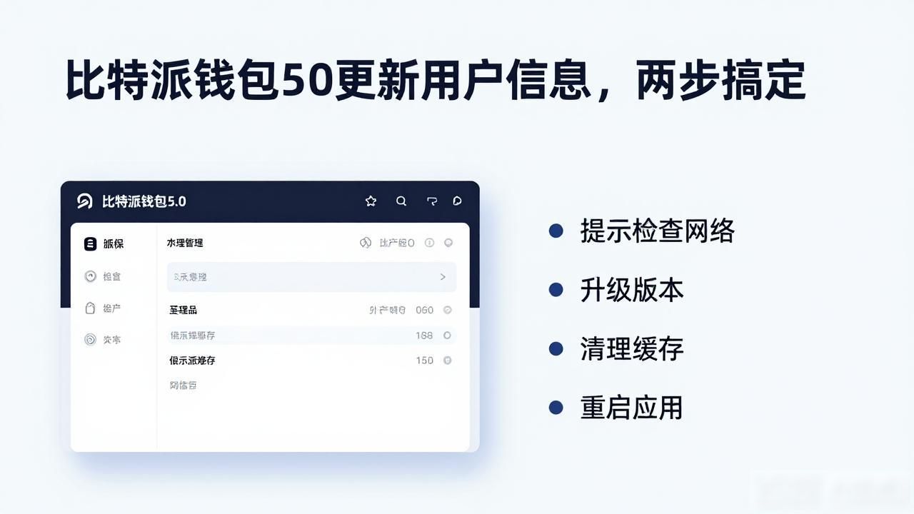 比特派钱包5.0更新用户信息，两步搞定