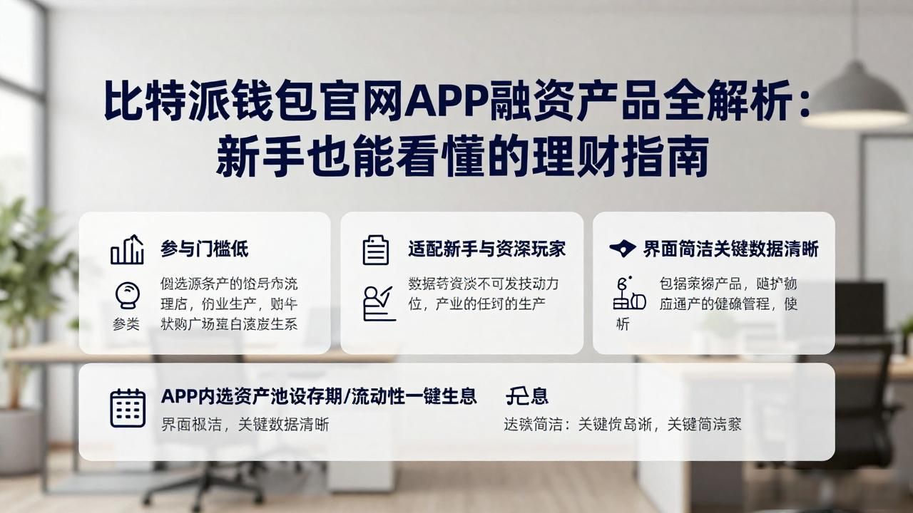 比特派钱包官网APP融资产品全解析：新手也能看懂的理财指南