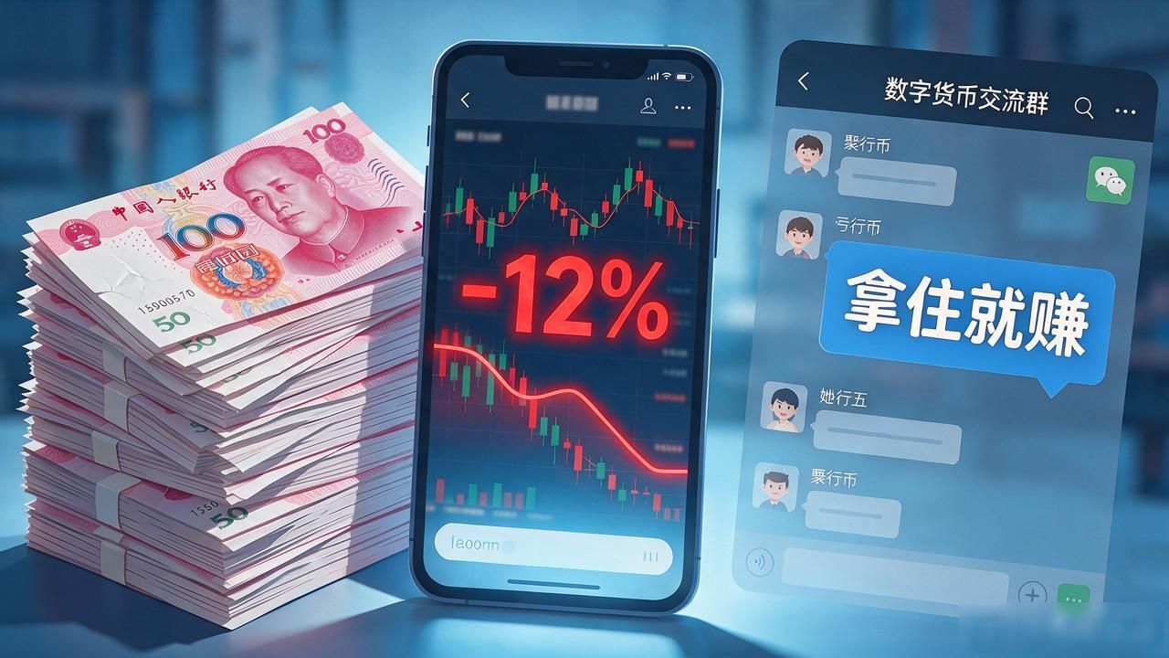 网友让你玩数字货币，别被群里那些涨停截图忽悠了，先想清楚再掏钱
