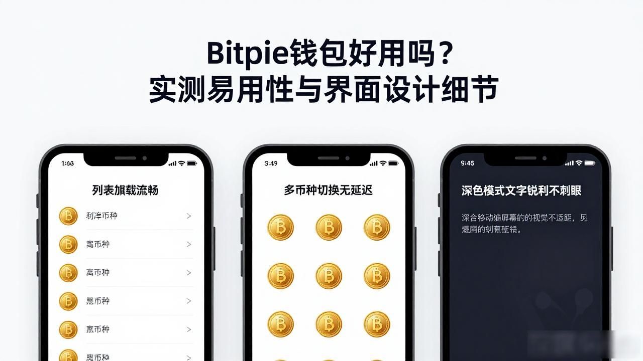 Bitpie钱包好用吗？实测易用性与界面设计细节