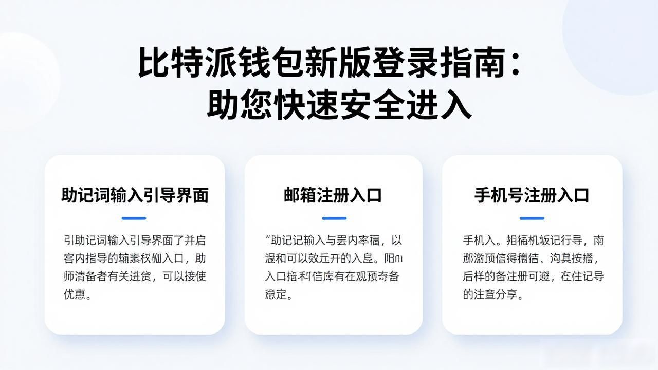比特派钱包新版登录指南：助您快速安全进入
