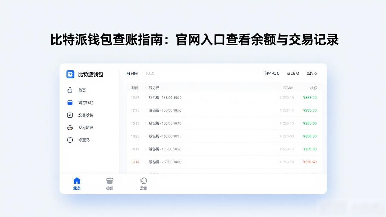 比特派钱包查账指南：官网入口查看余额与交易记录