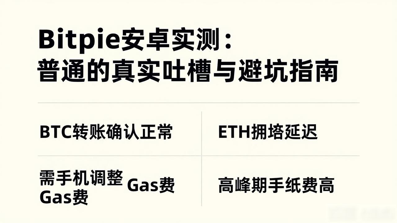 Bitpie安卓实测：普通用户的真实吐槽与避坑指南