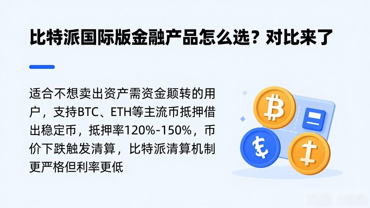 比特派国际版金融产品怎么选？对比来了