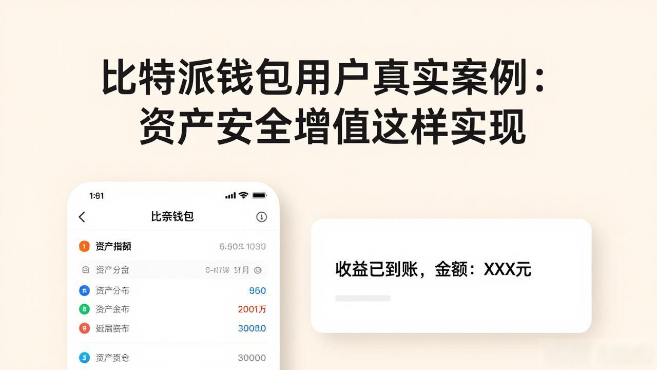 比特派钱包用户真实案例：资产安全增值这样实现