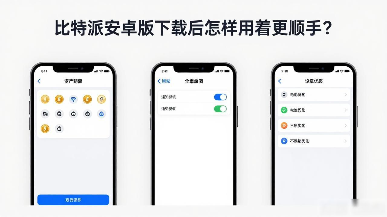 比特派安卓版下载后怎样用着更顺手？